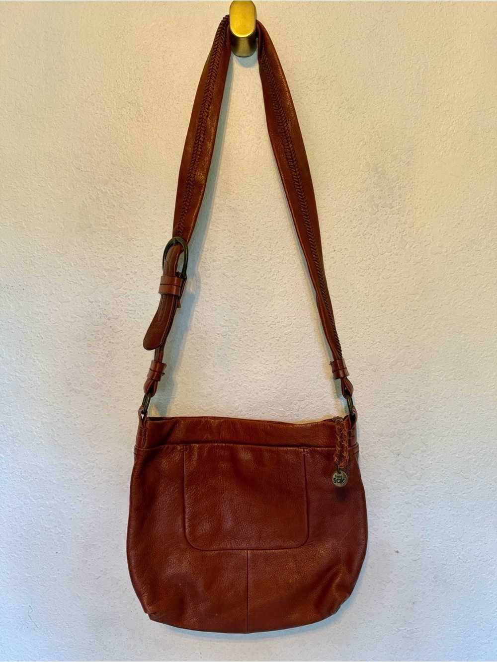 The Sak Brown Leather Shoulder Bag